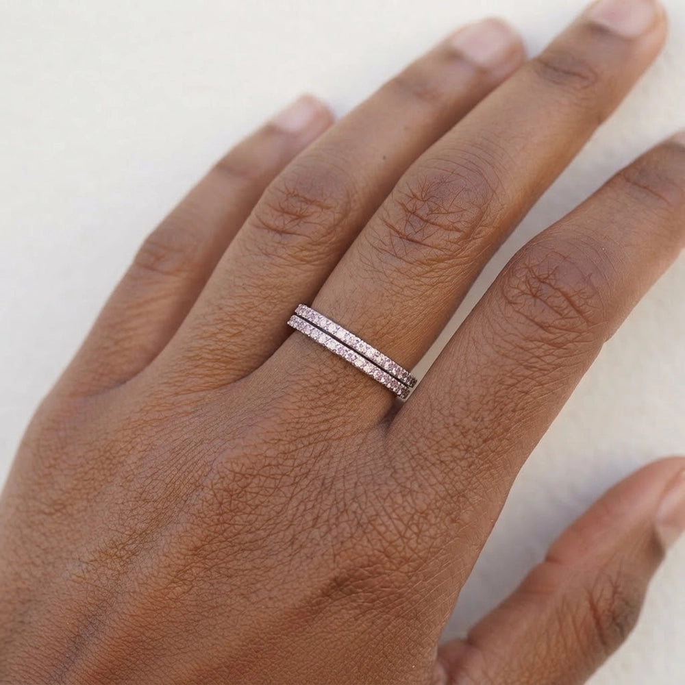 Selma – Ring med rosa stenar
