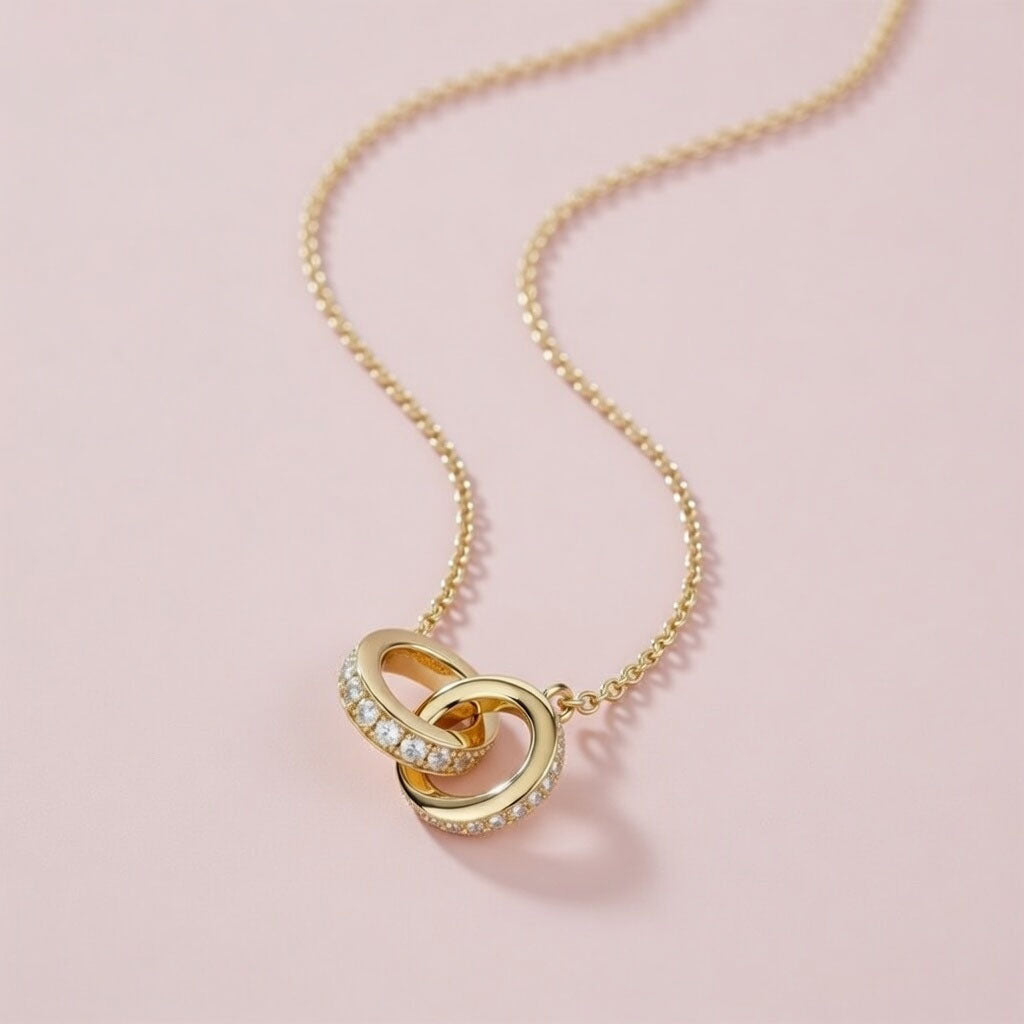 Ada - Halsband med sammanlänkade cirklar