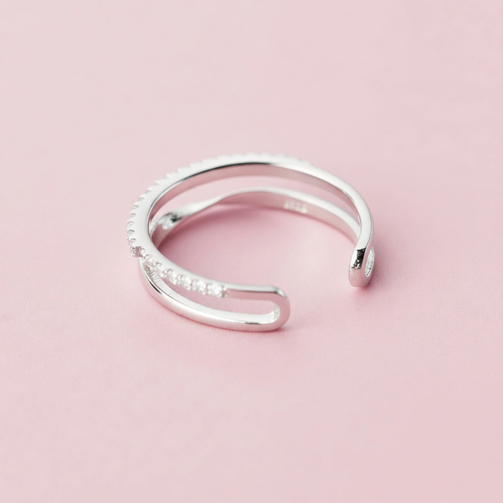 Disa – Justerbar ring med stenar