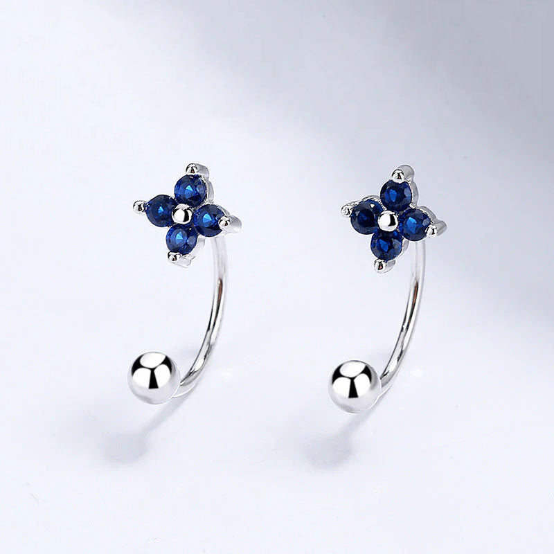 Alexis - Örhängen med krokdesign och skruvplopp