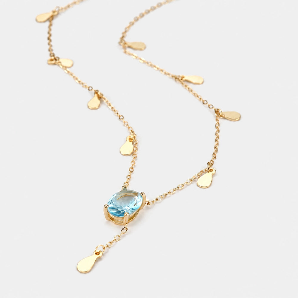 Aqua Heaven - Halsband med turkos sten