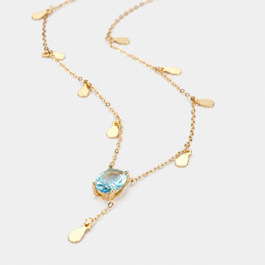 Aqua Heaven - Halsband med turkos sten