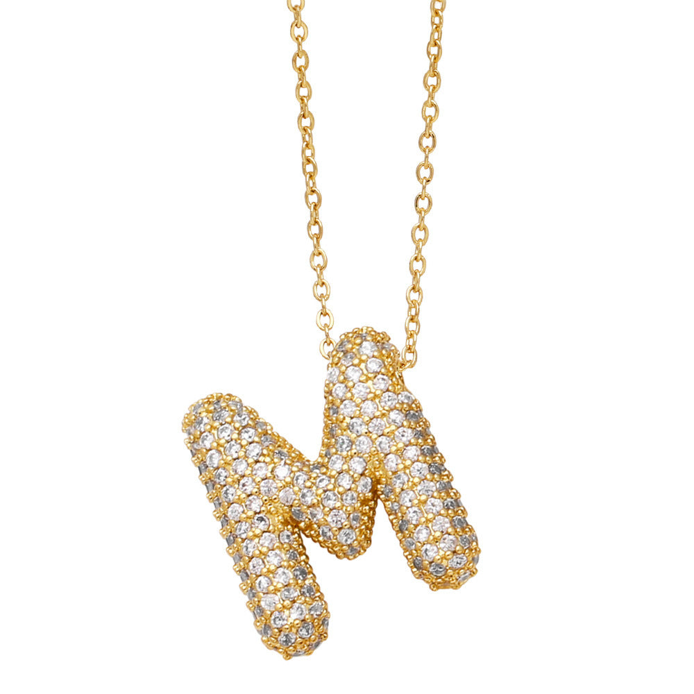 Luxe Initials - Halsband med chunky bokstavsdesign