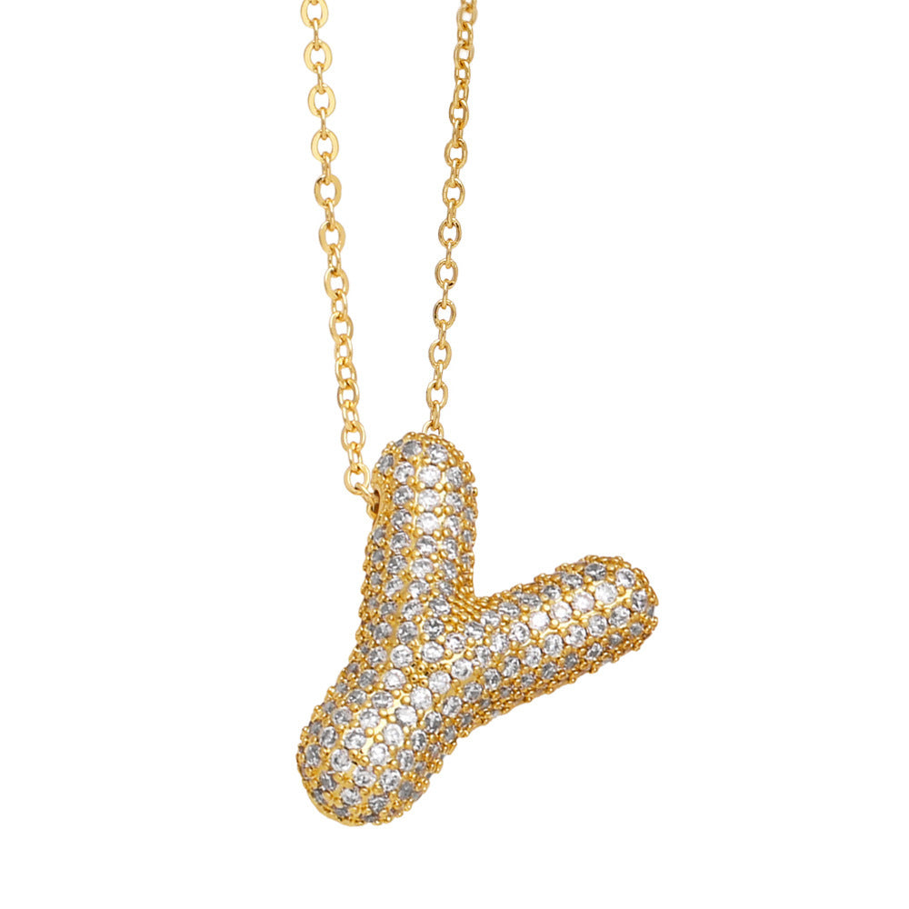 Luxe Initials - Halsband med chunky bokstavsdesign