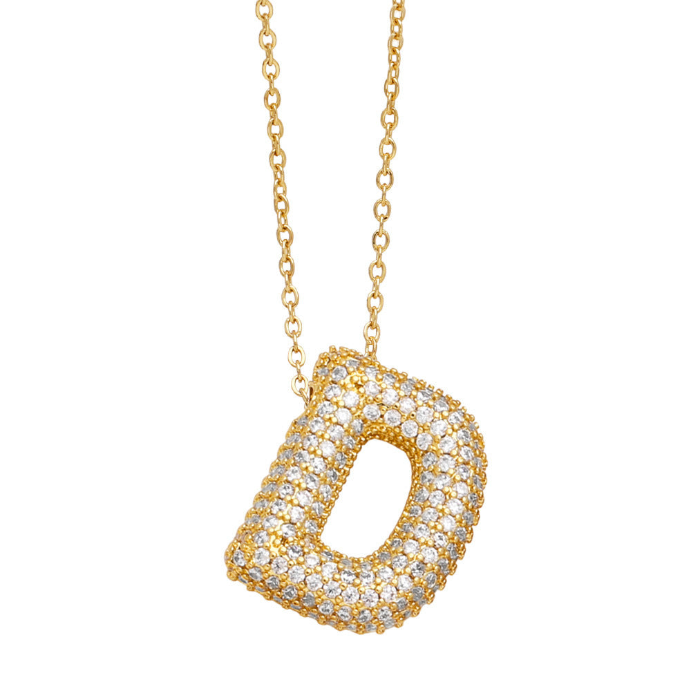 Luxe Initials - Halsband med chunky bokstavsdesign
