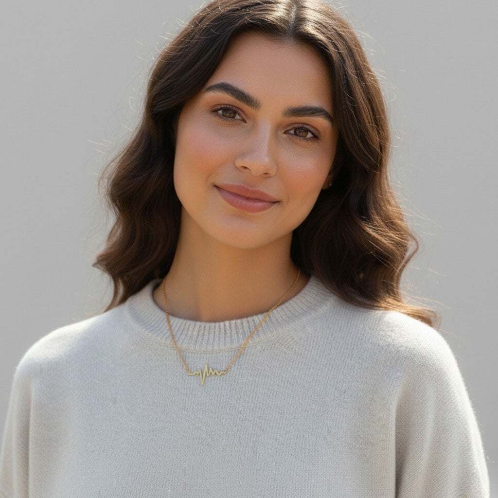 Beat - Halsband med EKG - kurva