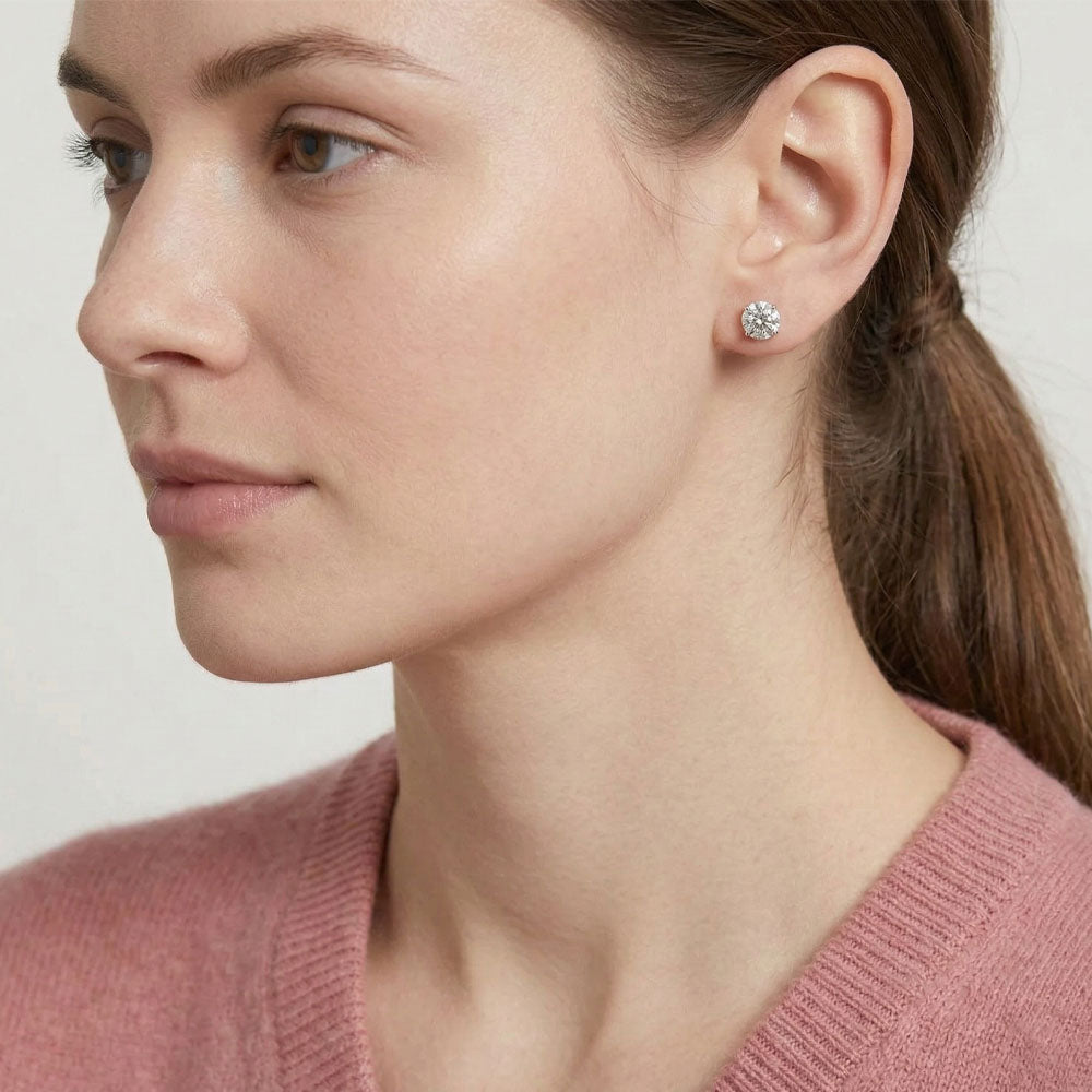 Blenda - Studs med färgglad sten