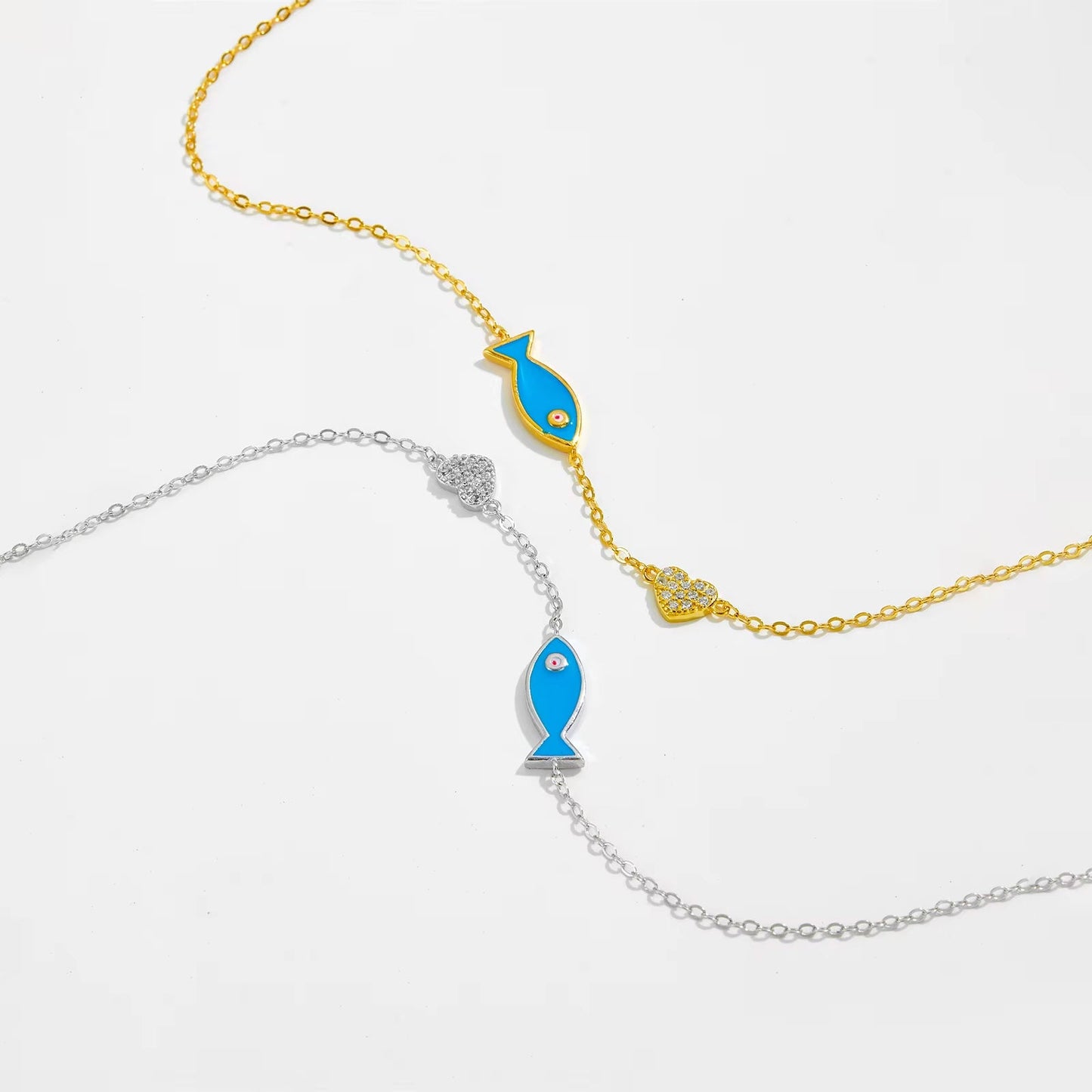 Blue Reef - Armband med färgglad detalj