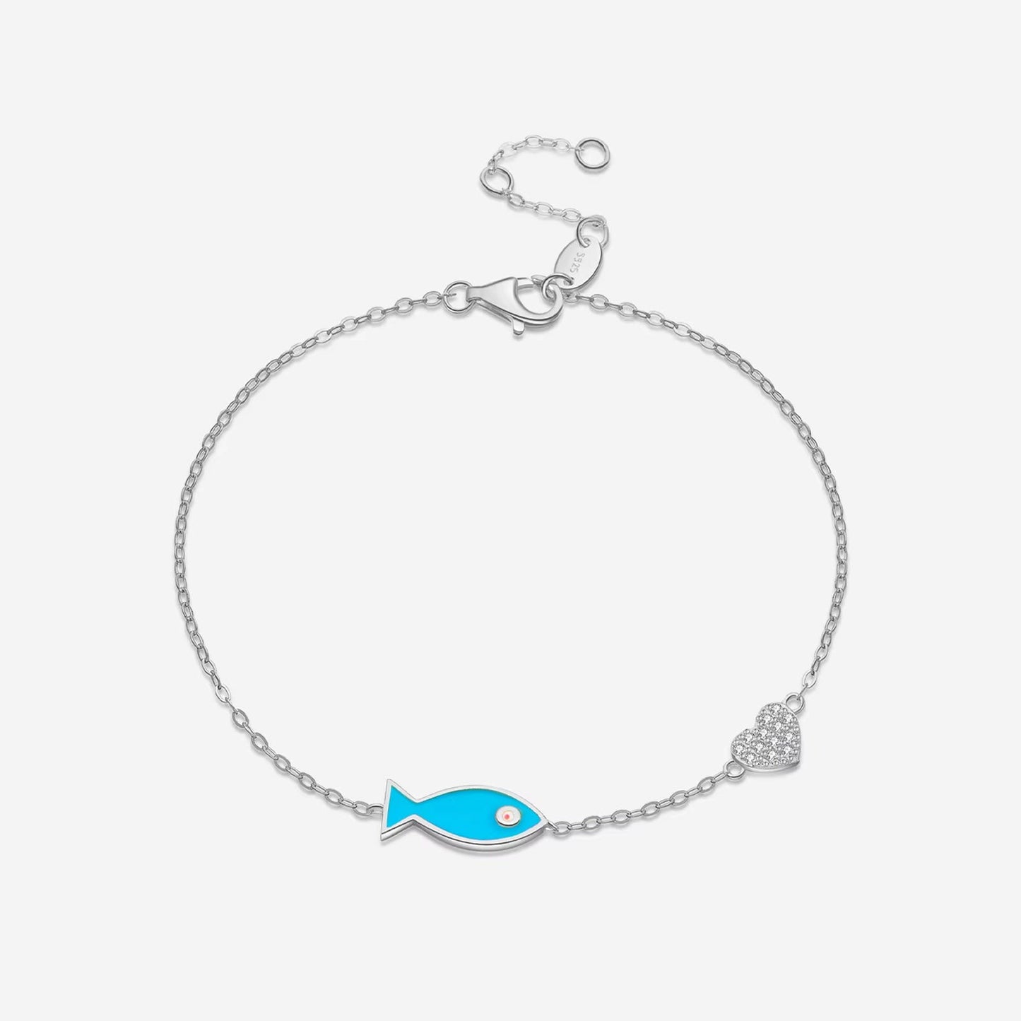 Blue Reef - Armband med färgglad detalj