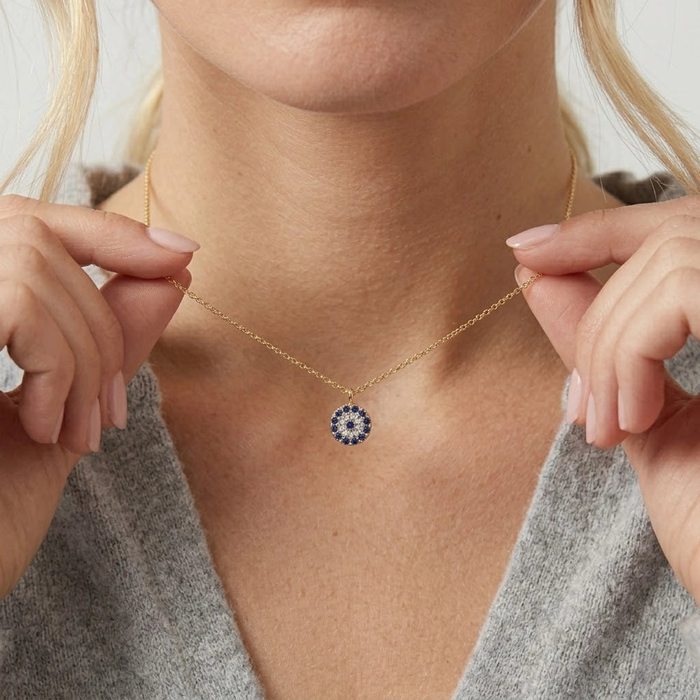 Blue Eyes - Halsband med blå stenar