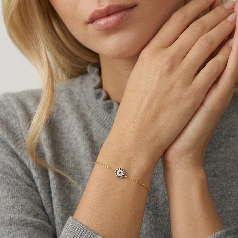 Blue Eyes - Armband med blå stenar