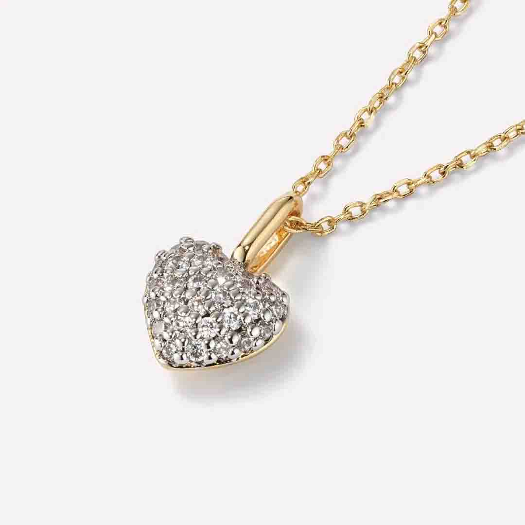 Brilliant Emblem - Halsband med gnistrande hjärta