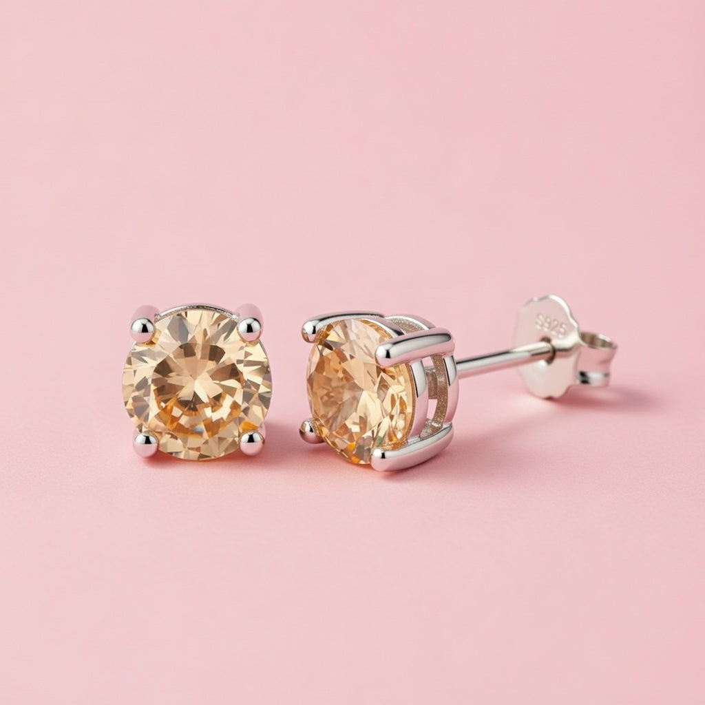 Blenda - Studs med färgglad sten