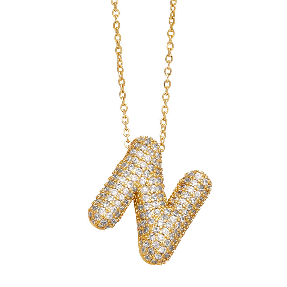 Luxe Initials - Halsband med chunky bokstavsdesign