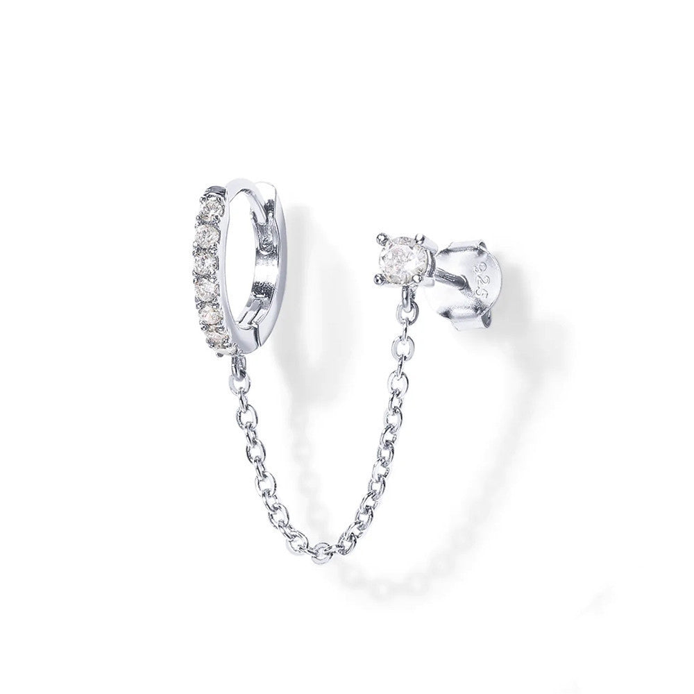 Connect - Kedjeörhänge med stenar