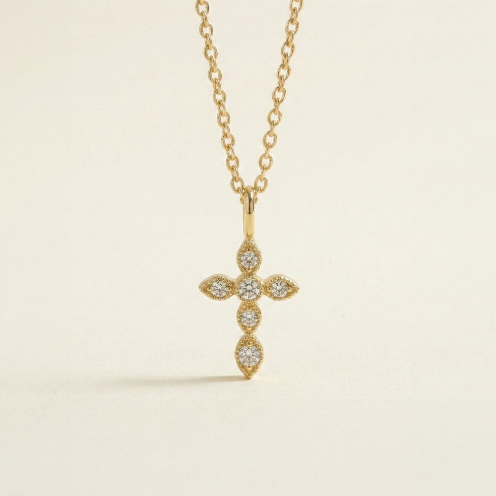 Faith - Halsband med korsdekoration