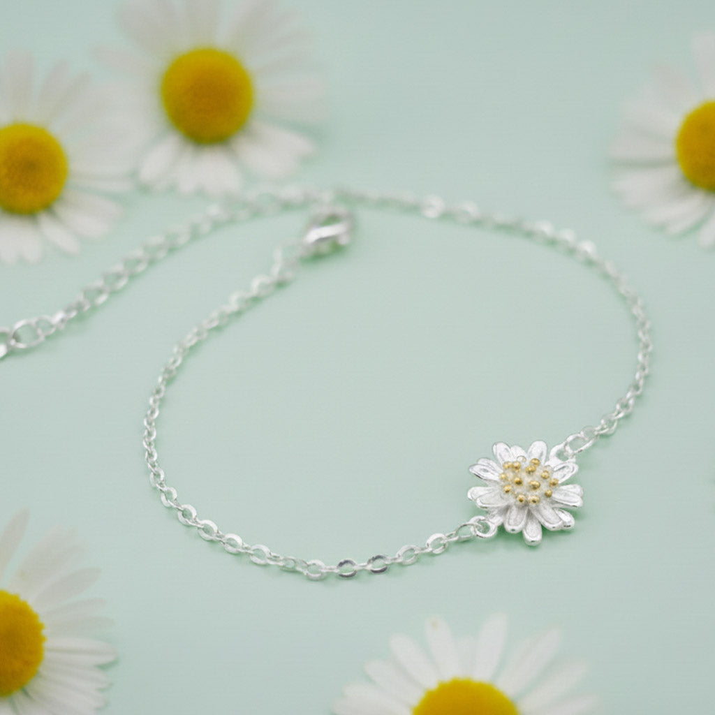 Daisy Flower - Armband med tusensköna