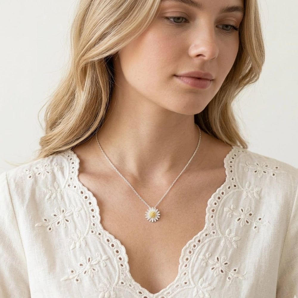 Daisy Flower - Halsband med tusensköna