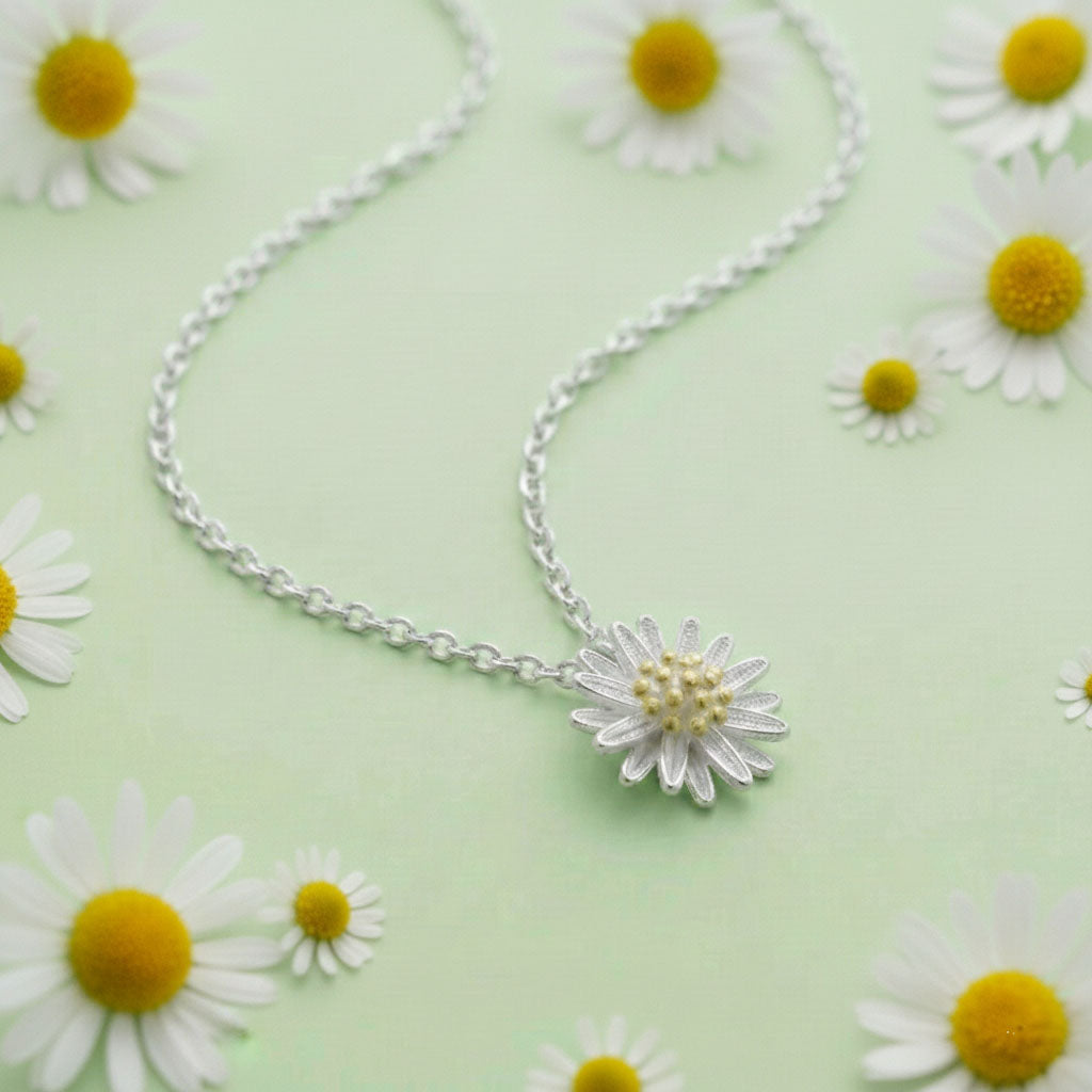 Daisy Flower - Halsband med tusensköna