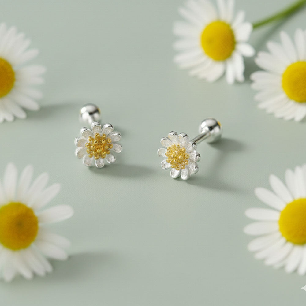 Daisy Flower - Studs med tusensköna och skruvplopp