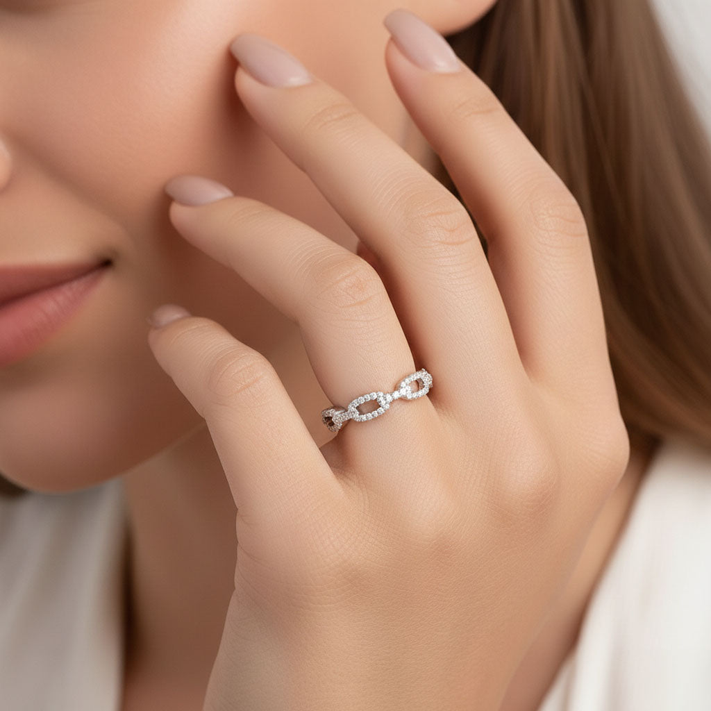 Dazzling Links - Kedjering med stenar