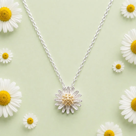 Daisy Flower - Halsband med tusensköna