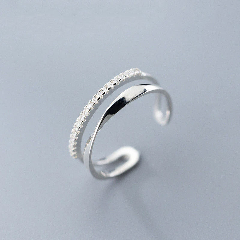 Disa - Justerbar ring med stenar