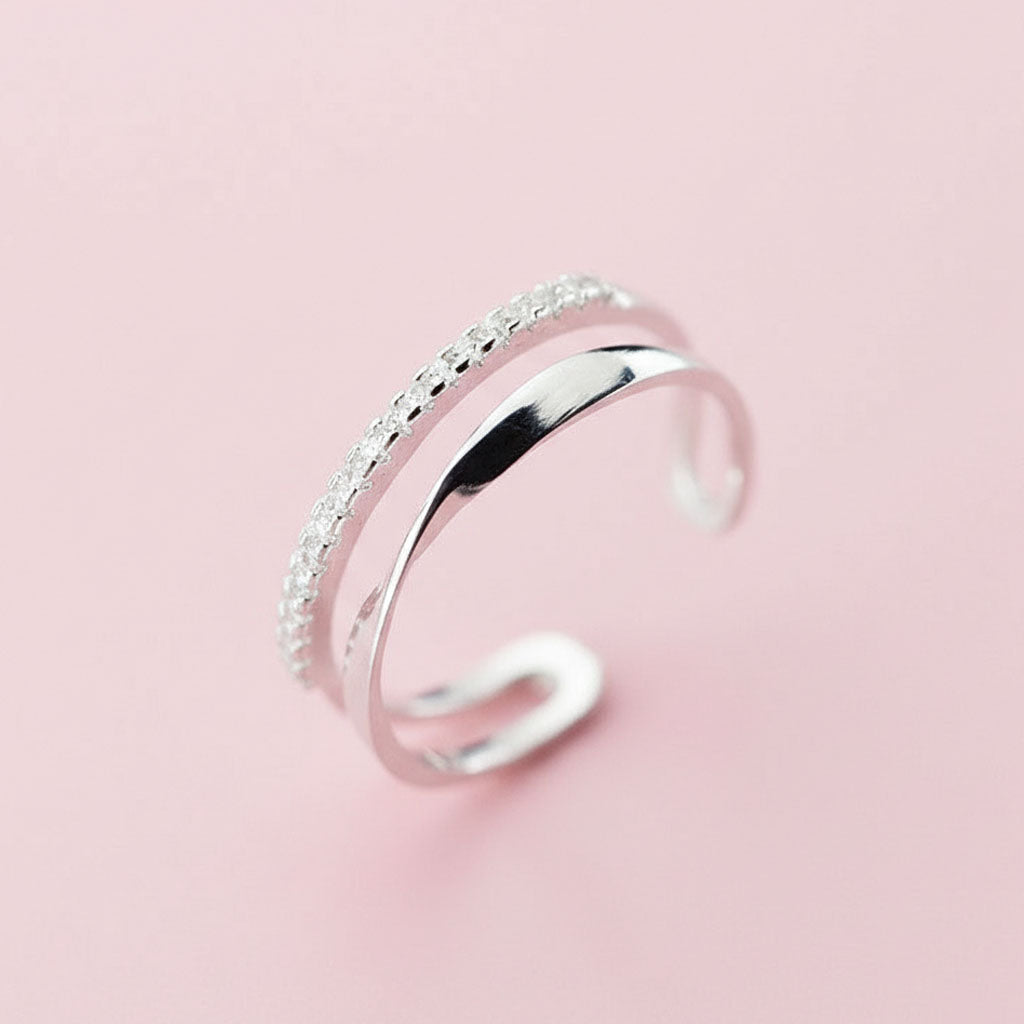 Disa - Justerbar ring med stenar