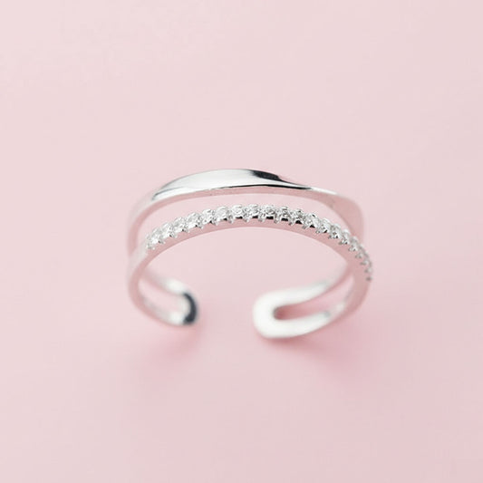 Disa - Justerbar ring med stenar