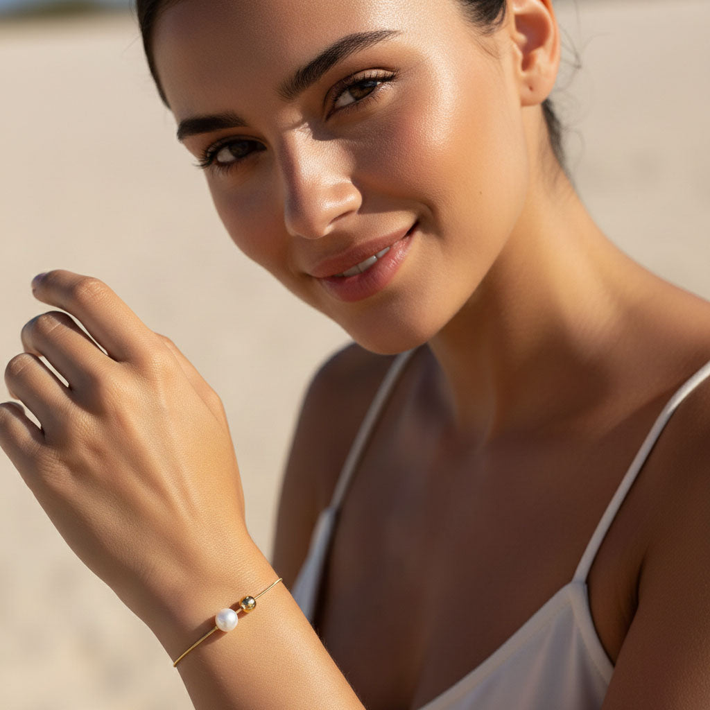 Divine - Armband med pärla