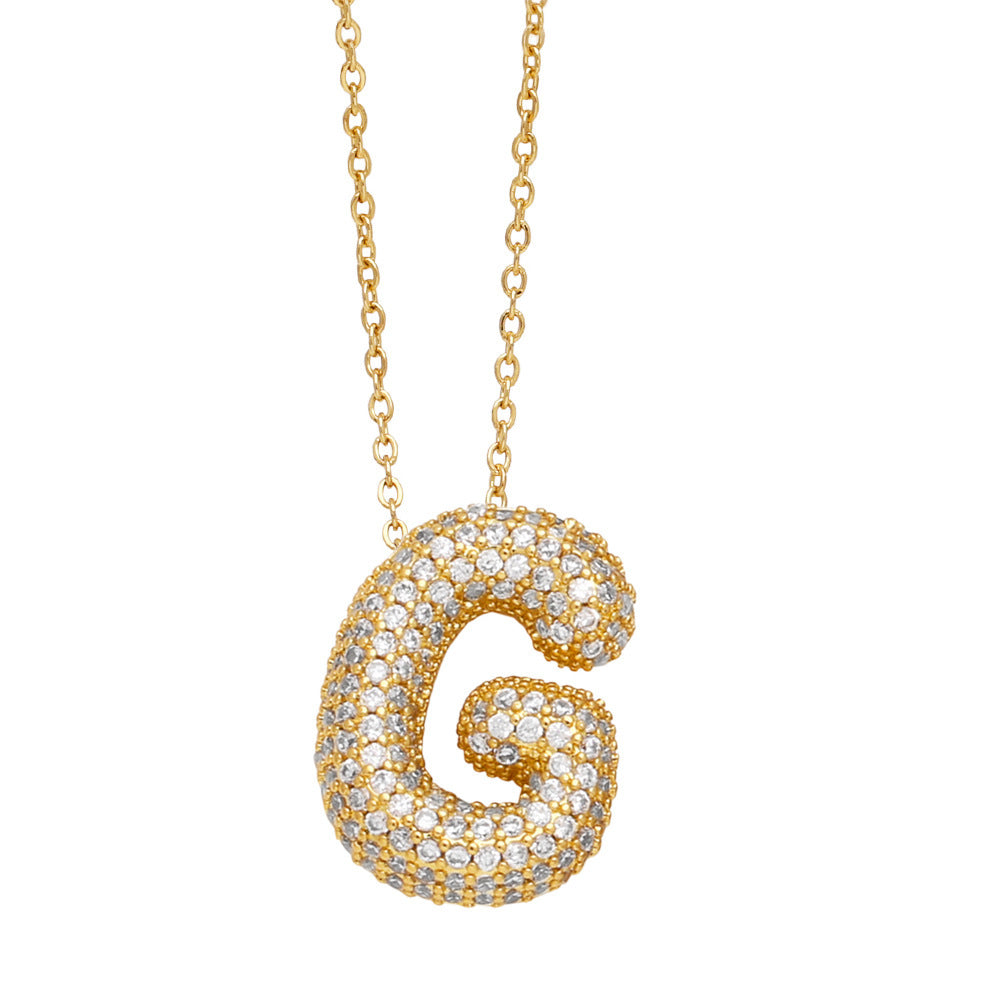 Luxe Initials - Halsband med chunky bokstavsdesign