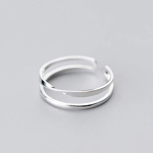 Enya - Justerbar ring med dubbla banor