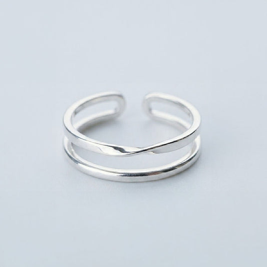 Enya - Justerbar ring med dubbla banor