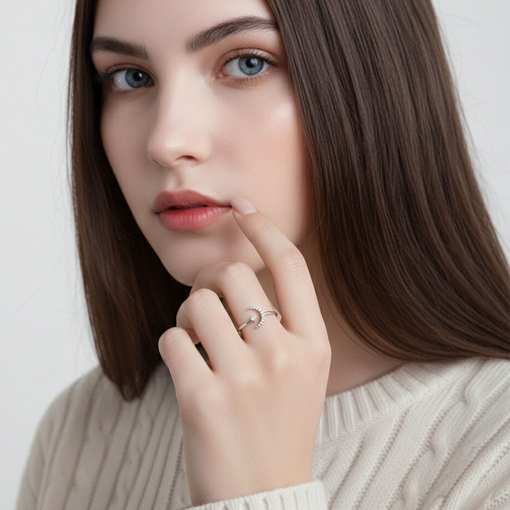 Estella - Justerbar ring med kosmiskt motiv