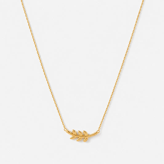 Evergreen – Halsband med lövformad dekoration