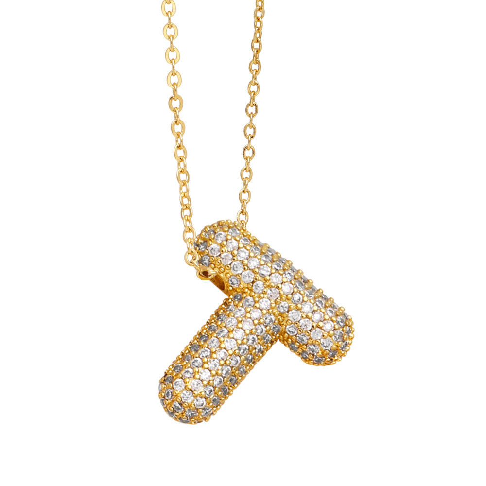 Luxe Initials - Halsband med chunky bokstavsdesign