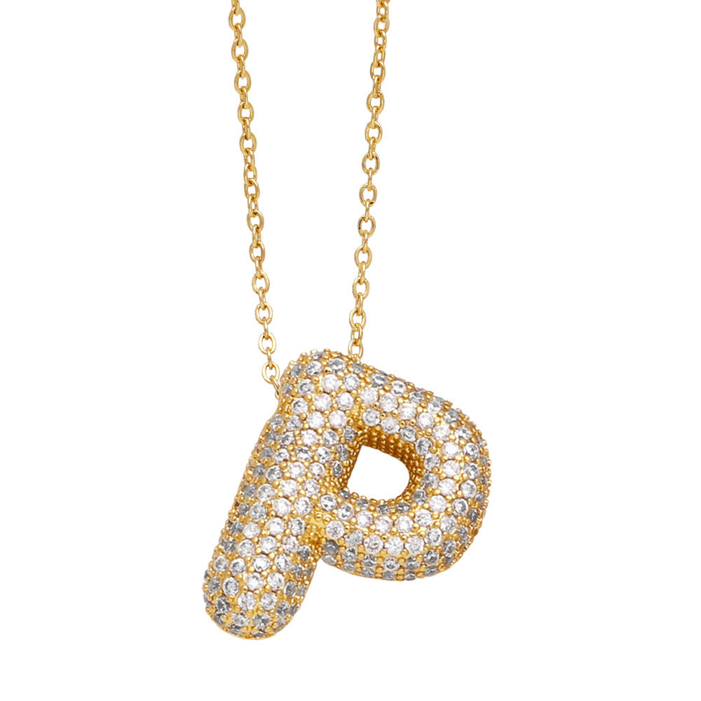Luxe Initials - Halsband med chunky bokstavsdesign