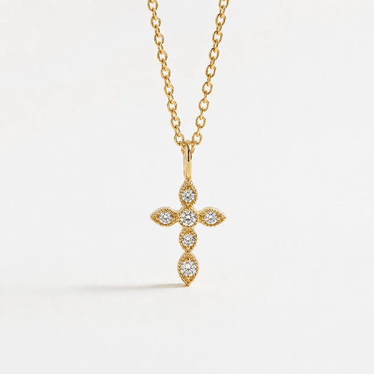 Faith - Halsband med korsdekoration