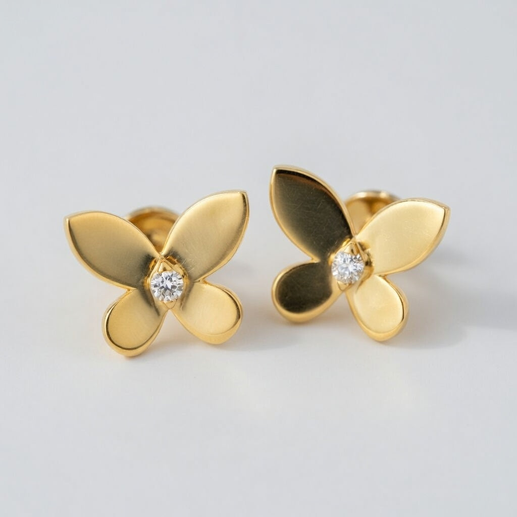 Golden Bloom - Vackra studs med blomma