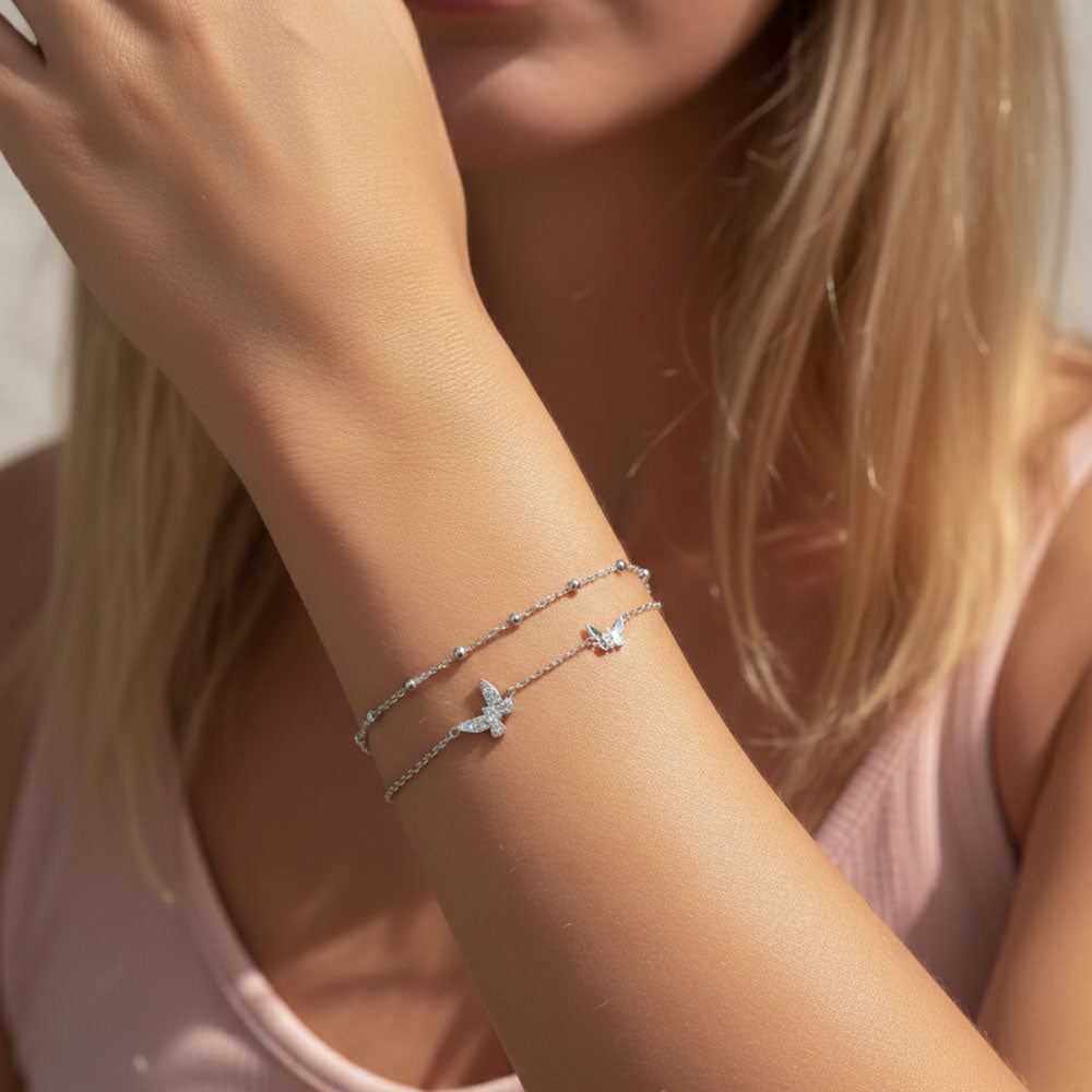 Flutter Charm - Armband med fjärilar