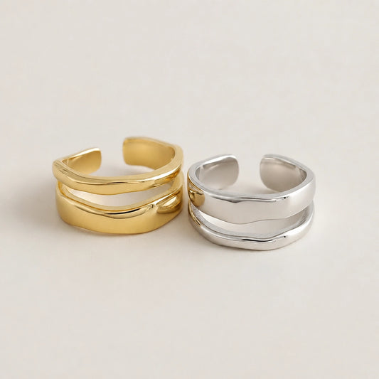 Freja – Justerbar ring med dubbla banor