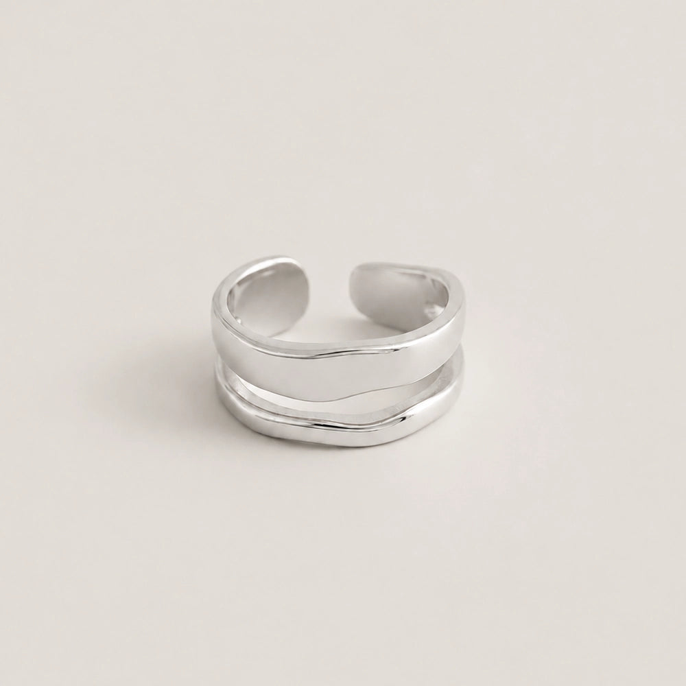 Freja – Justerbar ring med dubbla banor