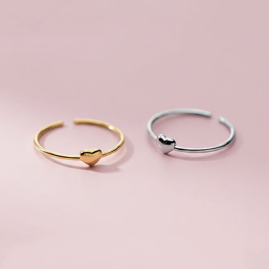 Gigi - Justerbar ring med litet hjärta