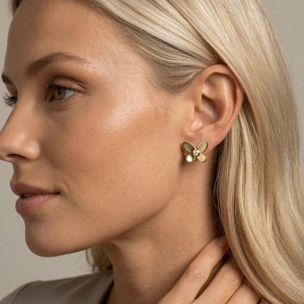 Golden Bloom - Vackra studs med blomma