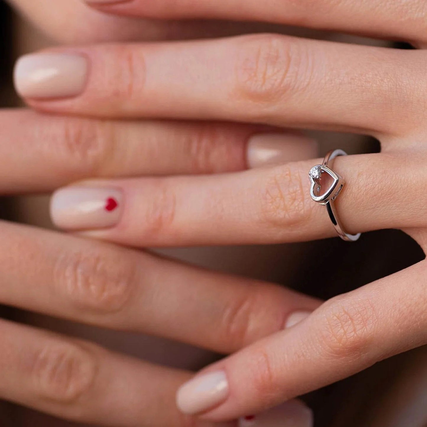 Heartbeat -  Ring med öppet hjärta