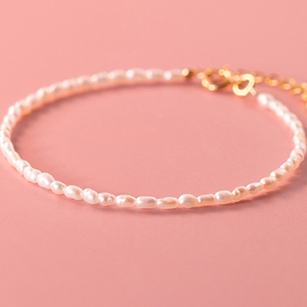 Hedda - Armband med kedja av pärlor