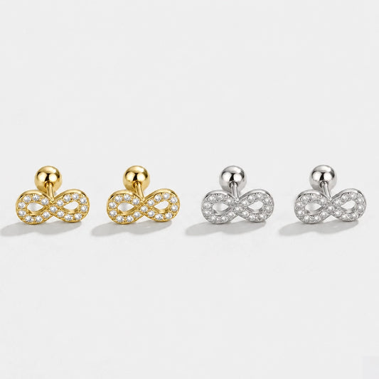 Infinity - Studs med evighetssymbol och skruvplopp