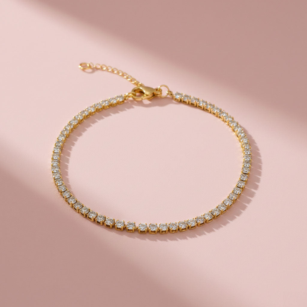 Inez - Tennisarmband med stenar