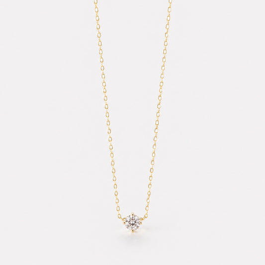 Ingrid – Halsband med rund solitärsten