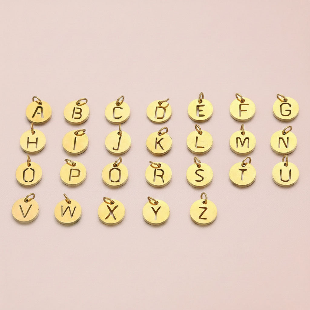 Initial - Armband med bokstavsbricka